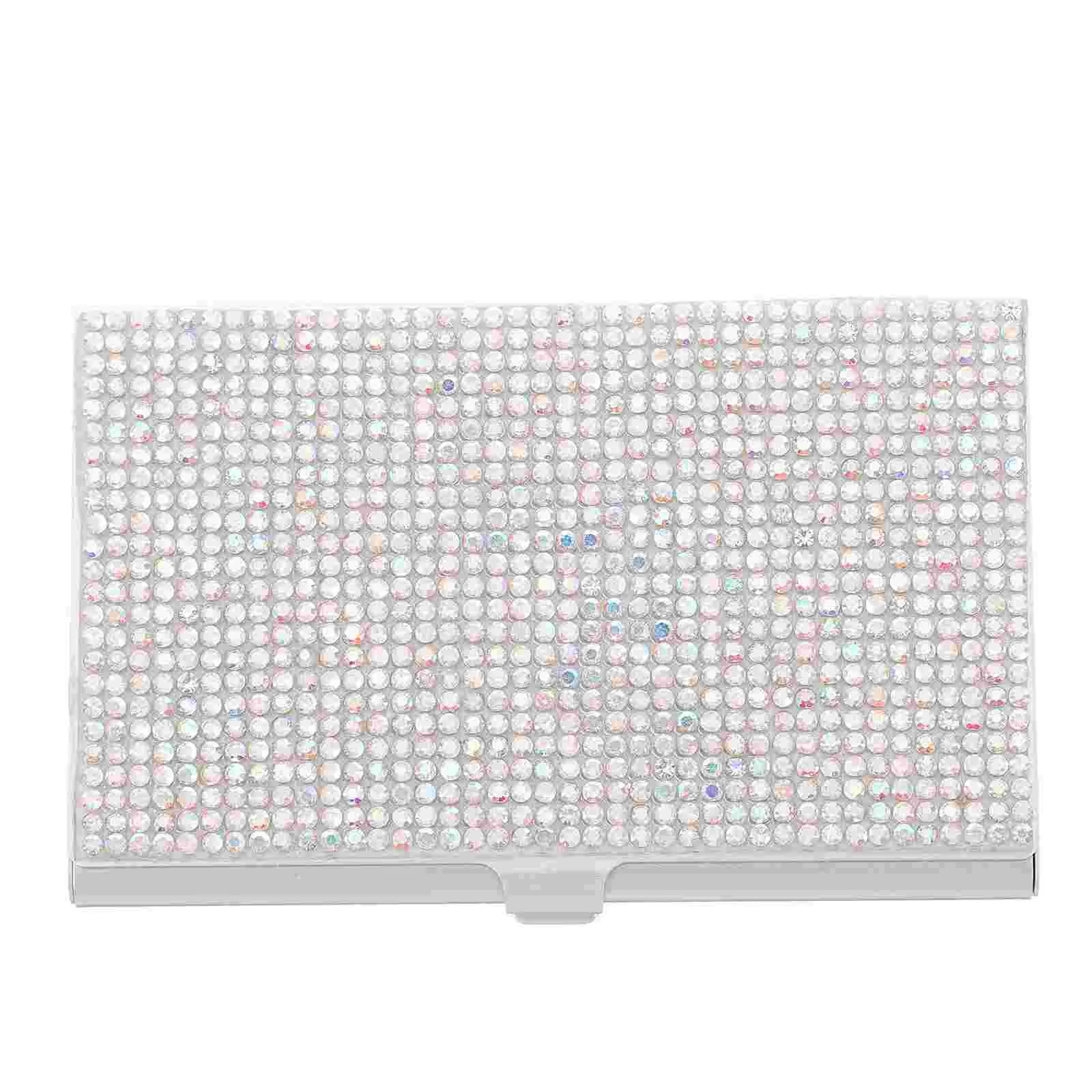 Rhinestone Business Card Holder Game Metal Name Cards Organizer Container Desktop Travel
Rhinestone Business Card Holder Game Metal Name Cards Organizer Container Desktop Travel