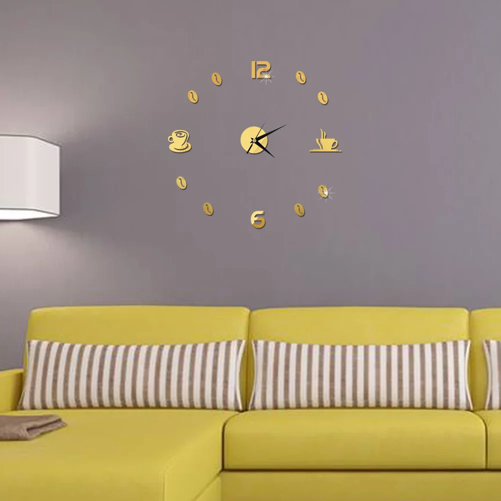 Creative Mute DIY Acrylic Mirror Sticker Coffee Cup Clock Golden for Living Room Bedroom Kitchen Mirror Wall Clock
Creative Mute DIY Acrylic Mirror Sticker Coffee Cup Clock Golden for Living Room Bedroom Kitchen Mirror Wall Clock