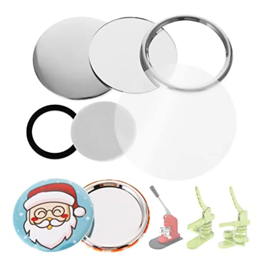 100 Sets of Pocket Mirrors, / 2.28 in Approx. 2-1/4 inch Button Maker Supplies, Round Blank Refills for Button Making Machine
100 Sets of Pocket Mirrors, / 2.28 in Approx. 2-1/4 inch Button Maker Supplies, Round Blank Refills for Button Making Machine
