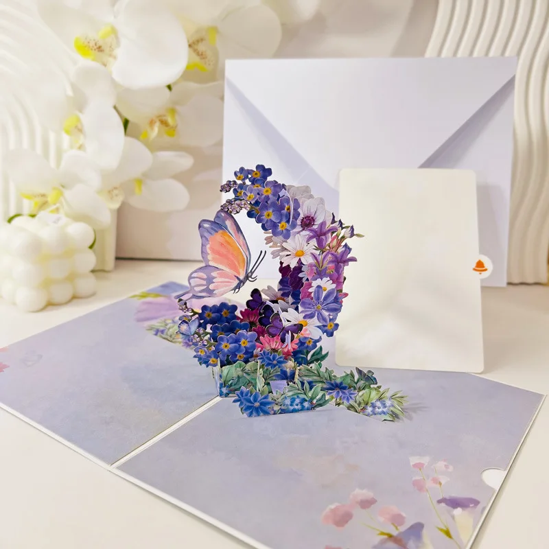 Exquisite Greeting Card Crescent Shape Pop Up Birthday Gifts Purple Flower Elegant Butterfly Greeting Cards Creative Birthday Ca
Exquisite Greeting Card Crescent Shape Pop Up Birthday Gifts Purple Flower Elegant Butterfly Greeting Cards Creative Birthday Ca