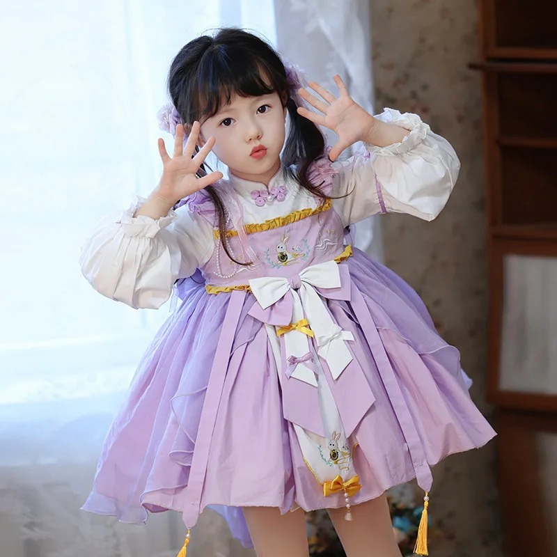 2025 Lolita Long Sleeves Baby Girl High Quality Dresses Embroidered Ball Party Clothes Spring New Children Clothing For Girls
2025 Lolita Long Sleeves Baby Girl High Quality Dresses Embroidered Ball Party Clothes Spring New Children Clothing For Girls