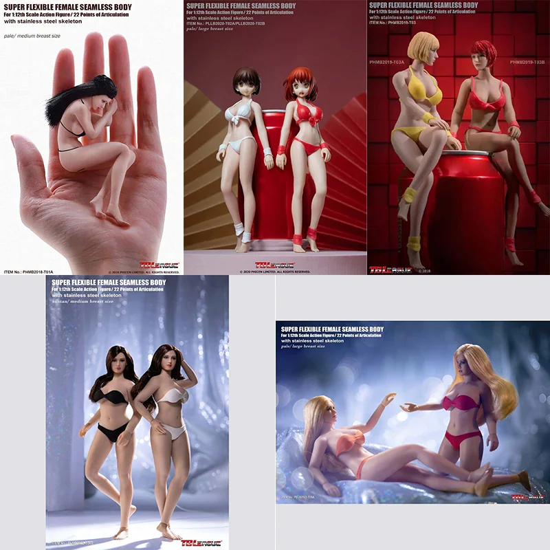 TBLeague T01A/B T02A/B T03A/B T04A/B T05A/B 1/12 Anime Girl Action Figure Model 6'' Female Pale Big Breast Flexible Body
TBLeague T01A/B T02A/B T03A/B T04A/B T05A/B 1/12 Anime Girl Action Figure Model 6'' Female Pale Big Breast Flexible Body