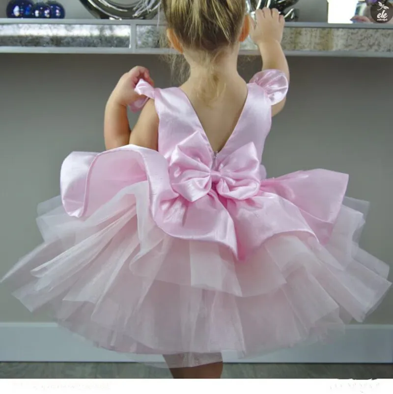 Cute Puffy Pink Ball Gown Girl Pageant Dress Toddler Flower Girl Dresses Tulle Satin Bow First Communion Dress New Year
Cute Puffy Pink Ball Gown Girl Pageant Dress Toddler Flower Girl Dresses Tulle Satin Bow First Communion Dress New Year