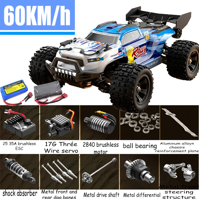 SCY RC Car 1:18 Off-road Monster High-speed Brushless Motor 60KM/H and 40KM Off-road Vehicle Adult Boy Toy Gift
SCY RC Car 1:18 Off-road Monster High-speed Brushless Motor 60KM/H and 40KM Off-road Vehicle Adult Boy Toy Gift