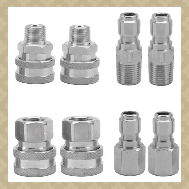 AB45 4 комплекта NPT 3/8 дюйма. Комплекты быстроразъемных соединений из нержавеющей стали «папа» и «мама» 3/8 быстроразъемные фитинги «папа» и «мама»
AB45 4 комплекта NPT 3/8 дюйма. Комплекты быстроразъемных соединений из нержавеющей стали «папа» и «мама» 3/8 быстроразъемные фитинги «папа» и «мама»