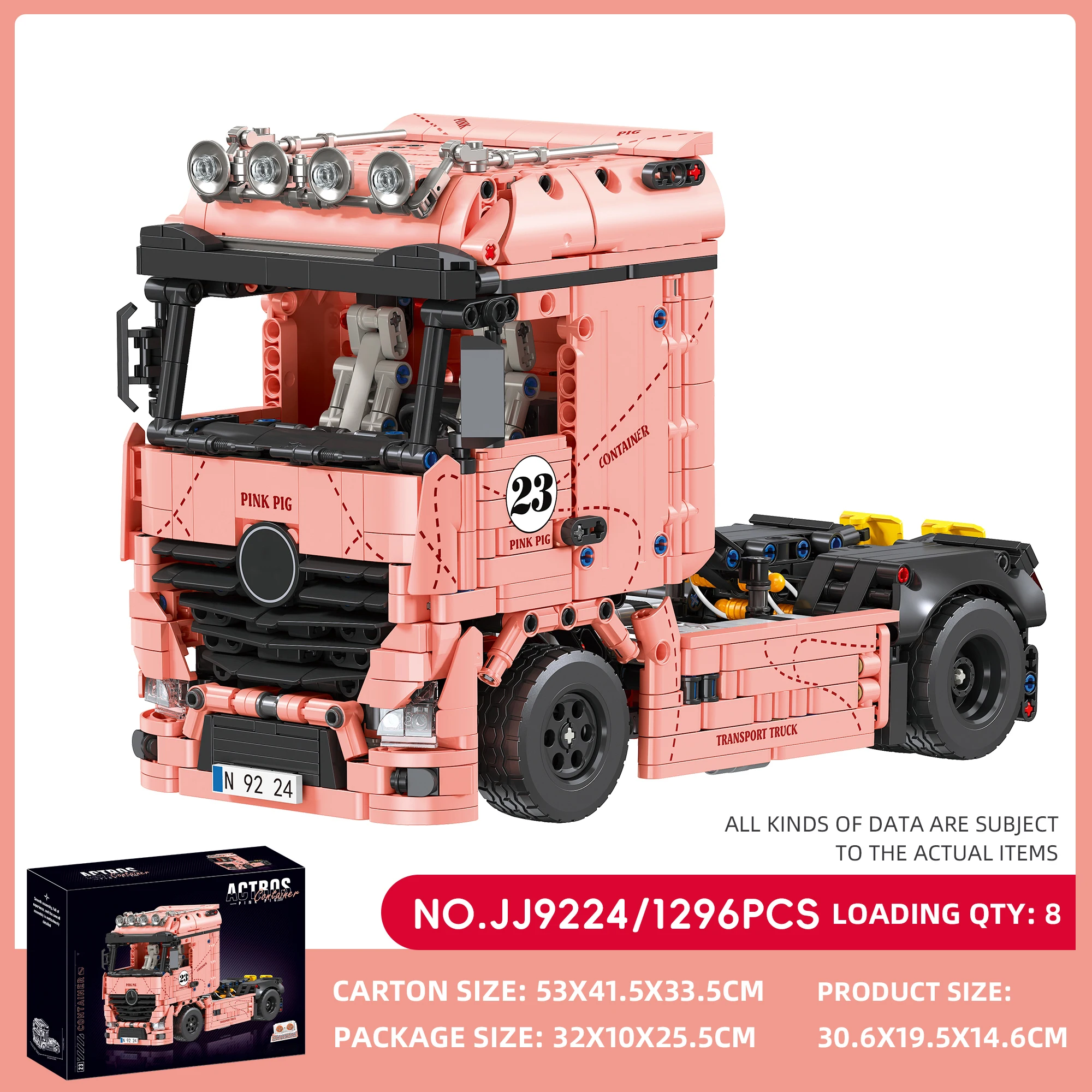 MOC Pink Truck Head Building Blocks Technic DIY Assembly Collectible Ornament Desktop Decoration Holiday Gift Adults Kids Top
MOC Pink Truck Head Building Blocks Technic DIY Assembly Collectible Ornament Desktop Decoration Holiday Gift Adults Kids Top