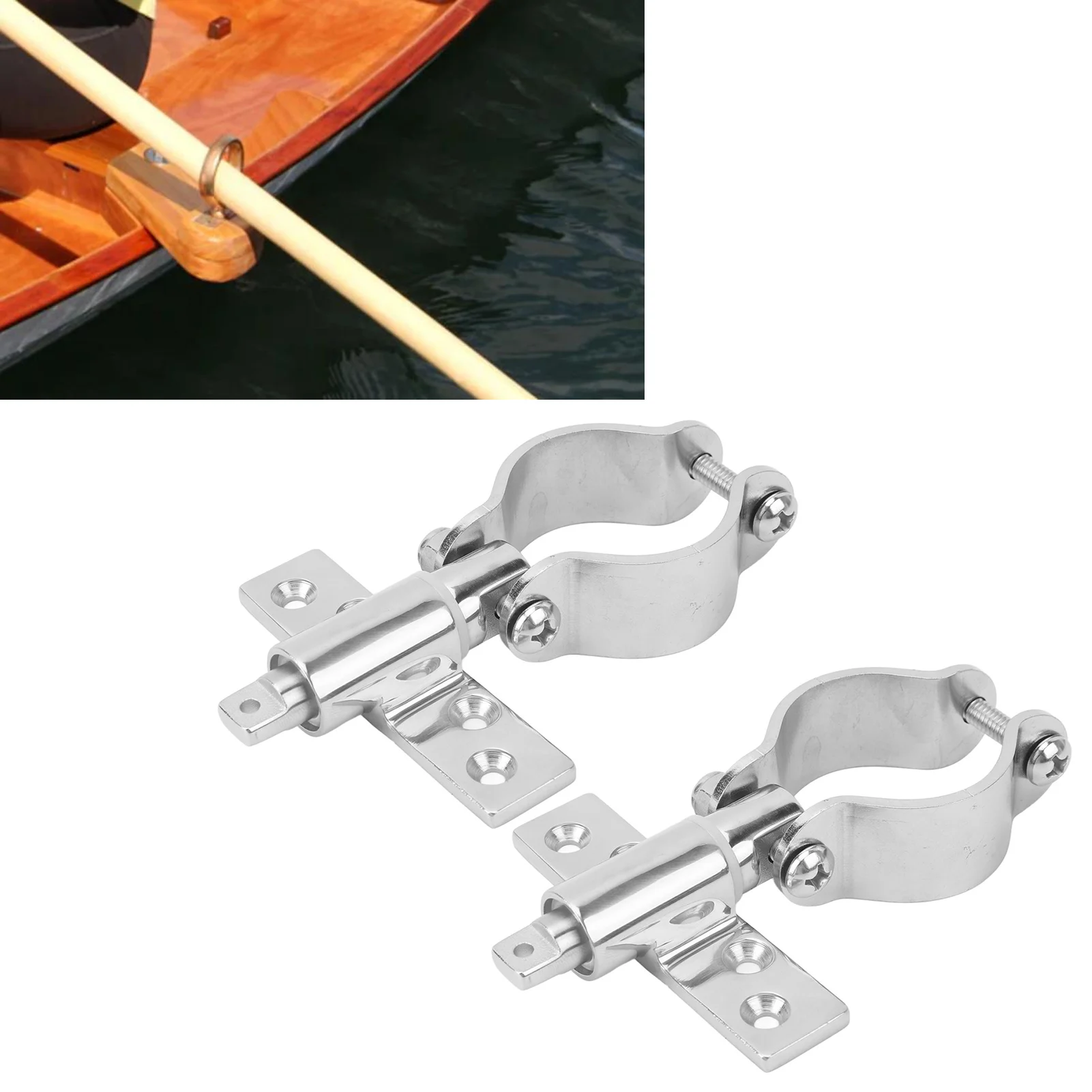 2Pcs Clamp On Rowlock Socket Stainless Steel Durable Simple Installation Side Mount Oarlock Rowlock Socke
2Pcs Clamp On Rowlock Socket Stainless Steel Durable Simple Installation Side Mount Oarlock Rowlock Socke