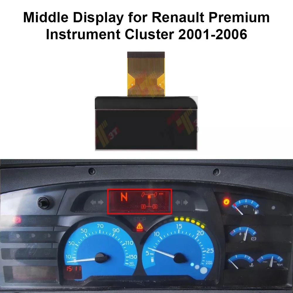 Dashboard LCD Display for Renault Premium Magnum Midlum Ares Kerax Iliade Instrument Cluster
Dashboard LCD Display for Renault Premium Magnum Midlum Ares Kerax Iliade Instrument Cluster