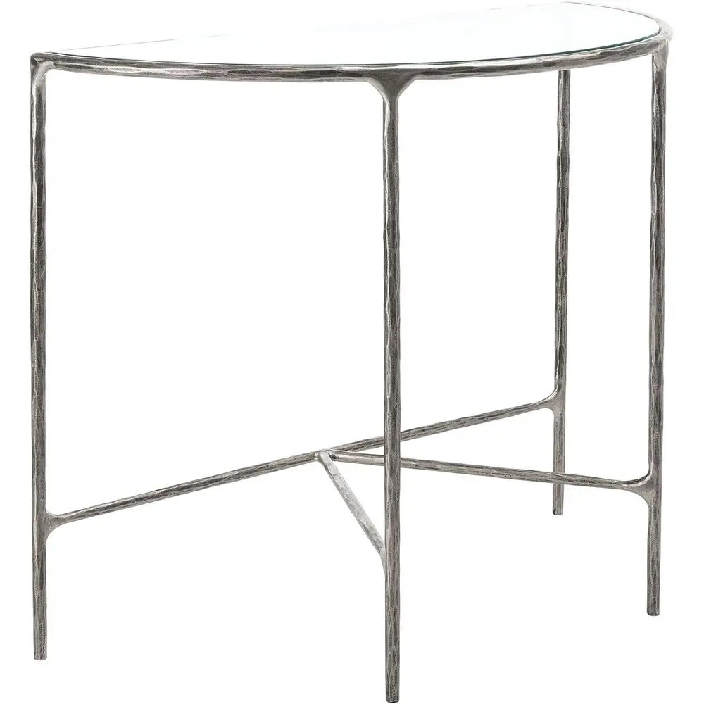 Couture Home Collection Ja Silver Metal/Tempered Glass Top Hal Moon Entryway Living Room ole Table (ully Assembled)
Couture Home Collection Ja Silver Metal/Tempered Glass Top Hal Moon Entryway Living Room ole Table (ully Assembled)