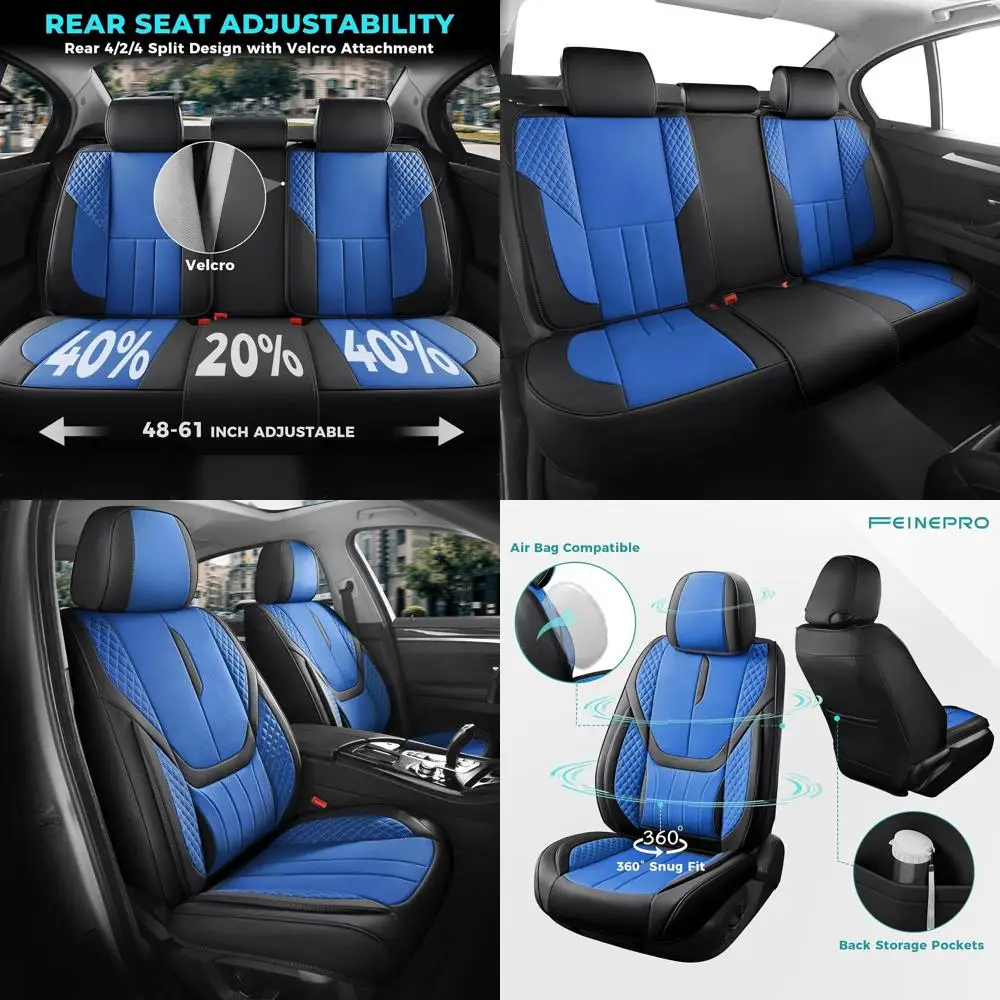 Полный комплект чехлов на автомобильные сиденья — универсальные чехлы на сиденья для автомобилей, внедорожников, грузовиков — автомобильные чехлы из искусственной кожи, дышащие и водонепроницаемые
Полный комплект чехлов на автомобильные сиденья — универсальные чехлы на сиденья для автомобилей, внедорожников, грузовиков — автомобильные чехлы из искусственной кожи, дышащие и водонепроницаемые