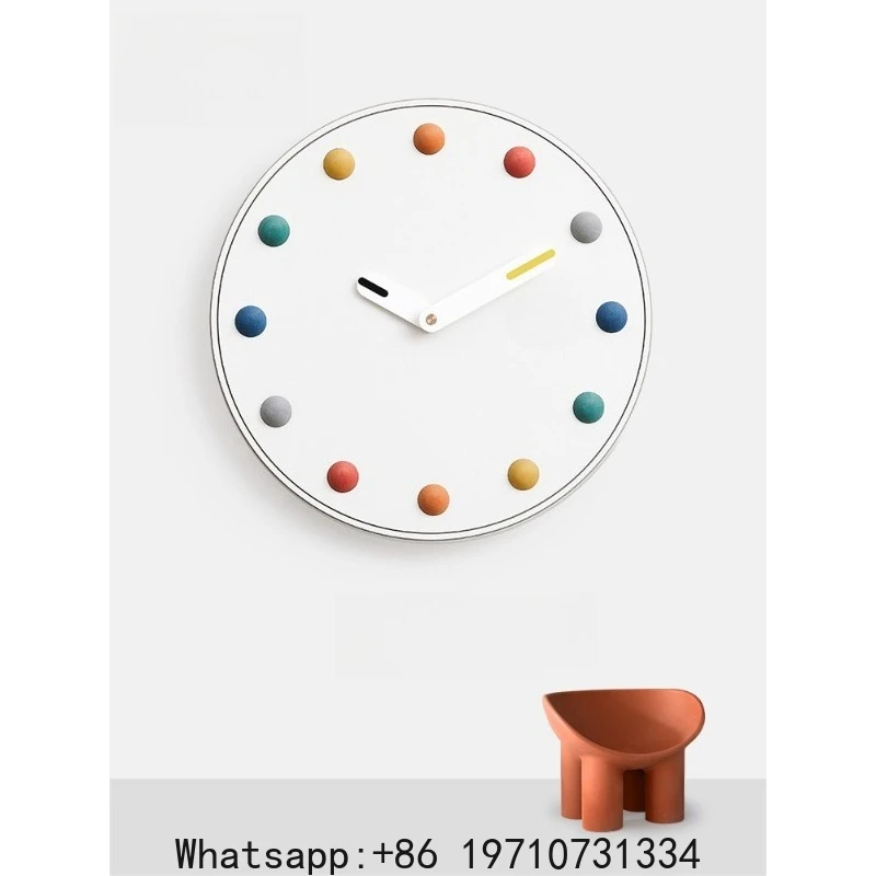 Punch-free Clock Simple Nordic Wall Clock Living Room Home Use
Punch-free Clock Simple Nordic Wall Clock Living Room Home Use