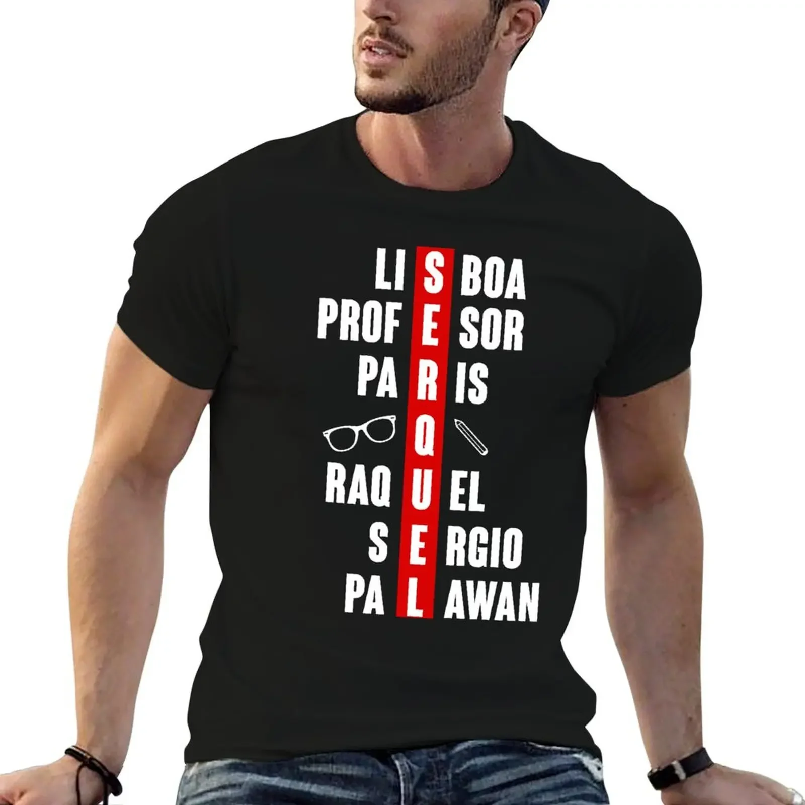 SERQUEL LETTERING BLACK T-Shirt anime stuff valentines clothes tops mens clothes
SERQUEL LETTERING BLACK T-Shirt anime stuff valentines clothes tops mens clothes