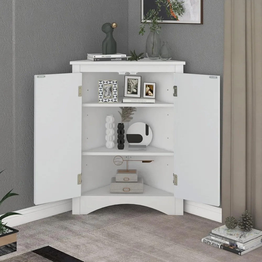31.5" h triangle corner bathroom storage cabinet with adjustable shelves,freestanding floor cabinet for small spaces,water-resi
31.5" h triangle corner bathroom storage cabinet with adjustable shelves,freestanding floor cabinet for small spaces,water-resi
