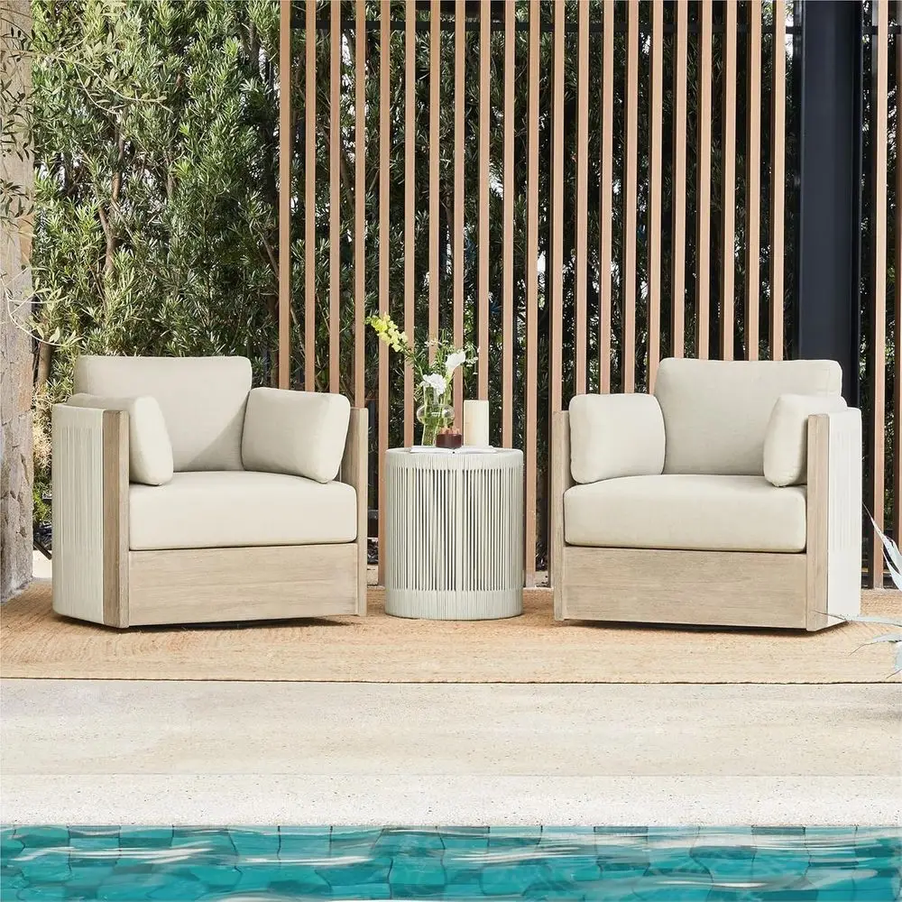 3 Pieces Boho Patio Rattan Bistro Set, Outdoor Wicker urniture Swivel Chairs & Side Table Set with 2 Arm Pillows, Acacia Wood e,
3 Pieces Boho Patio Rattan Bistro Set, Outdoor Wicker urniture Swivel Chairs & Side Table Set with 2 Arm Pillows, Acacia Wood e,