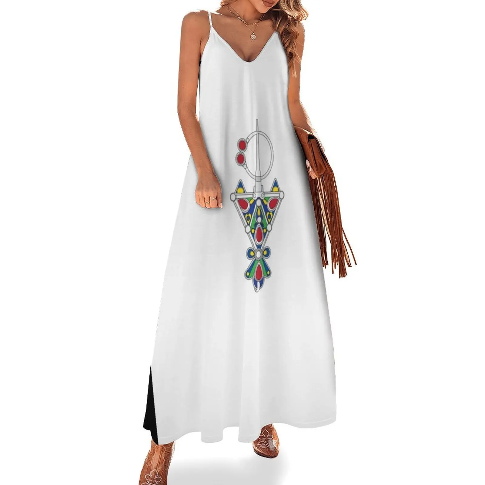Amazigh Berber kabyle Symbole Sleeveless Long Dress party dress women elegant luxury women's evening dress 2025
Amazigh Berber kabyle Symbole Sleeveless Long Dress party dress women elegant luxury women's evening dress 2025