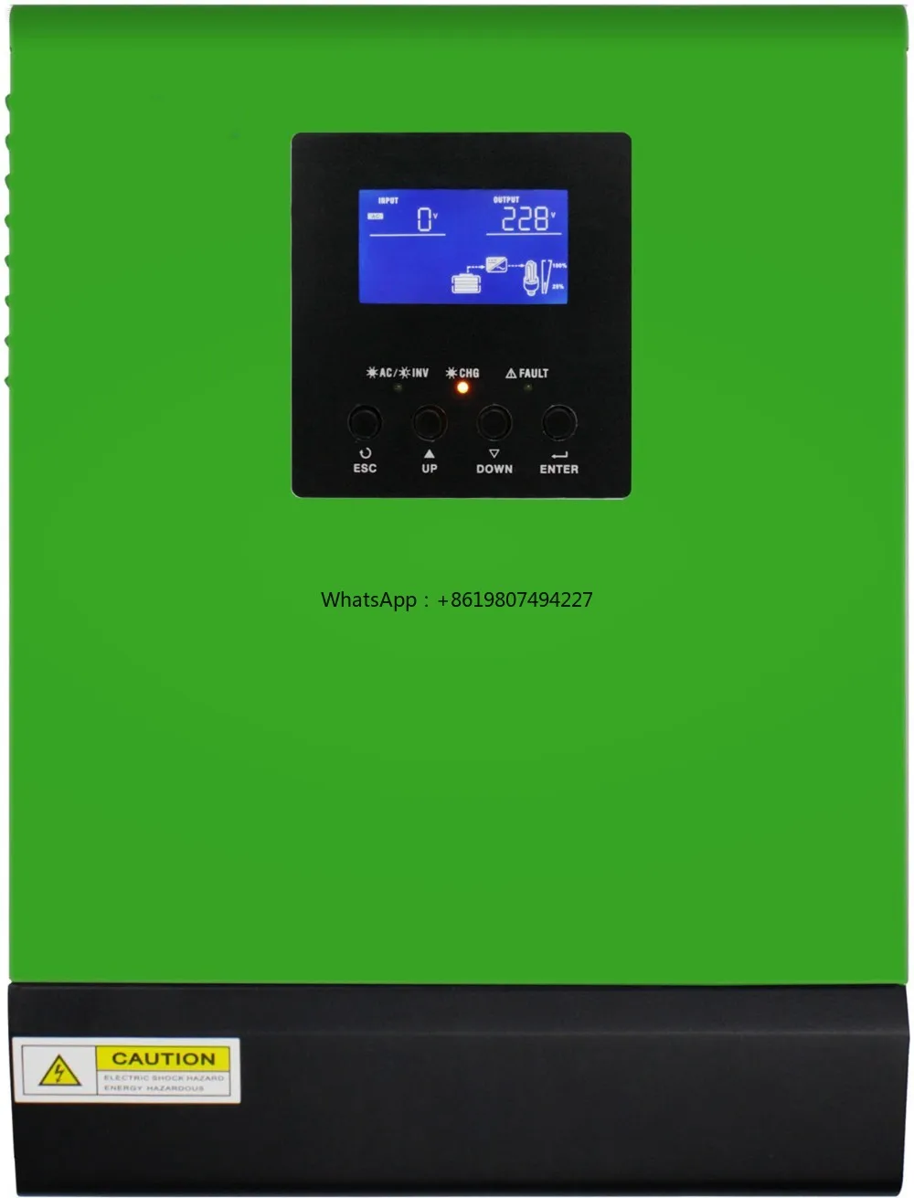 China Factory 3kW 48VDC 80A MPPT Hybrid Solar Inverter Single for Lithium/Lead Acid Batteries Compatible BMS for Home Office
China Factory 3kW 48VDC 80A MPPT Hybrid Solar Inverter Single for Lithium/Lead Acid Batteries Compatible BMS for Home Office