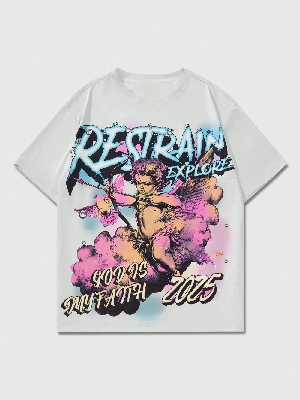 Cupid pattern pure cotton men's T-shirt Couple's vintage hip-hop all-season base layer street wear mens graphic t shirts
Cupid pattern pure cotton men's T-shirt Couple's vintage hip-hop all-season base layer street wear mens graphic t shirts