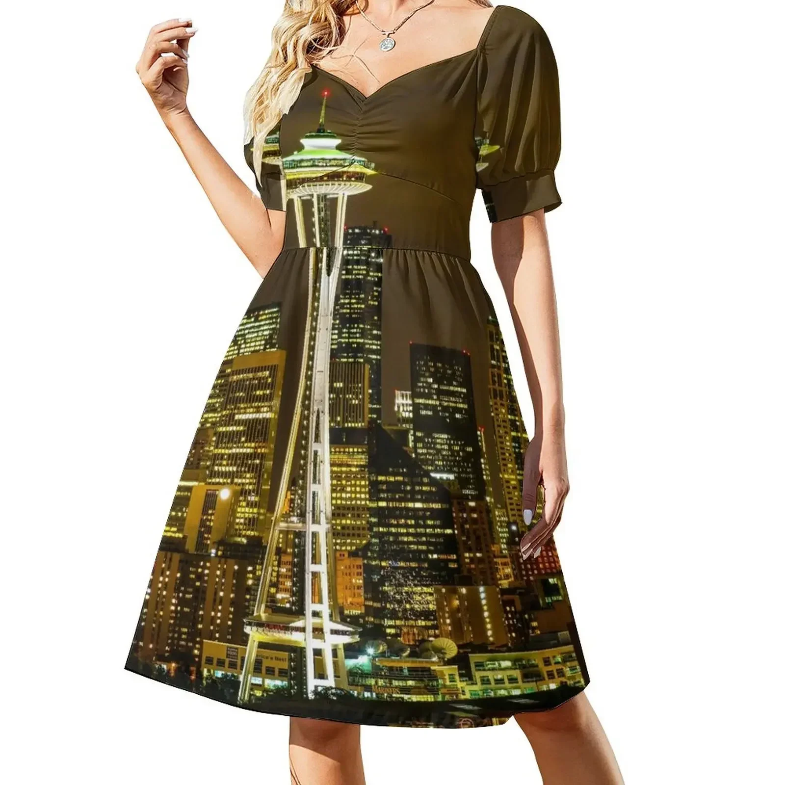 fwc 0765 space needle Short-Sleeved Dress luxury woman party dress dress summer 2025 women
fwc 0765 space needle Short-Sleeved Dress luxury woman party dress dress summer 2025 women