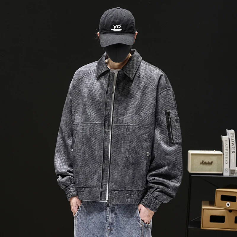 Мужская американская винтажная куртка, весенне-осенняя ветрозащитная куртка-бомбер, свободная повседневная верхняя одежда унисекс с лацканами для пар
Мужская американская винтажная куртка, весенне-осенняя ветрозащитная куртка-бомбер, свободная повседневная верхняя одежда унисекс с лацканами для пар