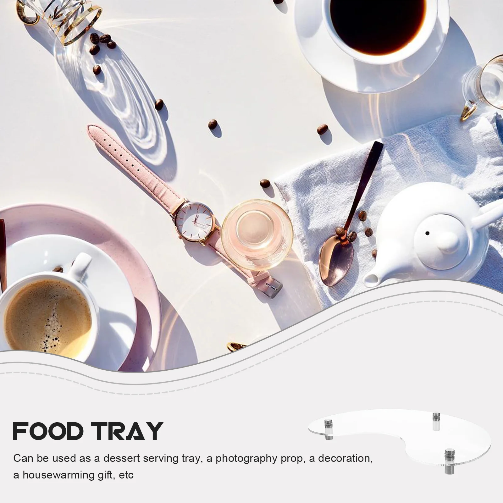 1pc Acrylic Tray Moon Shaped Bread Plate Transparent Dessert Serving Tray For Home Kitchen Bakery Photography Prop Table Decor
1pc Acrylic Tray Moon Shaped Bread Plate Transparent Dessert Serving Tray For Home Kitchen Bakery Photography Prop Table Decor