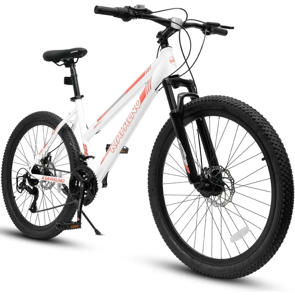 26 Inch Women's Mountain Bike, 21-Speed, Disc/V-Brakes, Steel Frame, Suspension Fork for Urban and Trail Riding
26 Inch Women's Mountain Bike, 21-Speed, Disc/V-Brakes, Steel Frame, Suspension Fork for Urban and Trail Riding