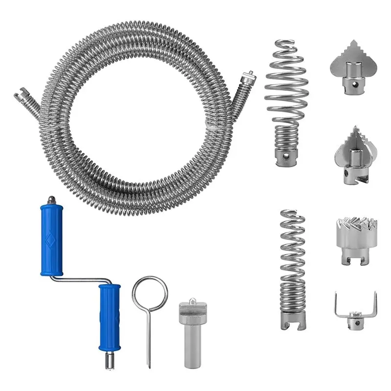 AB46-Flexible Auto Feed Drain Snake, Drain Auger, Plumbing Tool For Kitchen, Bathroom And Shower Sink Hair Clog Removal
AB46-Flexible Auto Feed Drain Snake, Drain Auger, Plumbing Tool For Kitchen, Bathroom And Shower Sink Hair Clog Removal