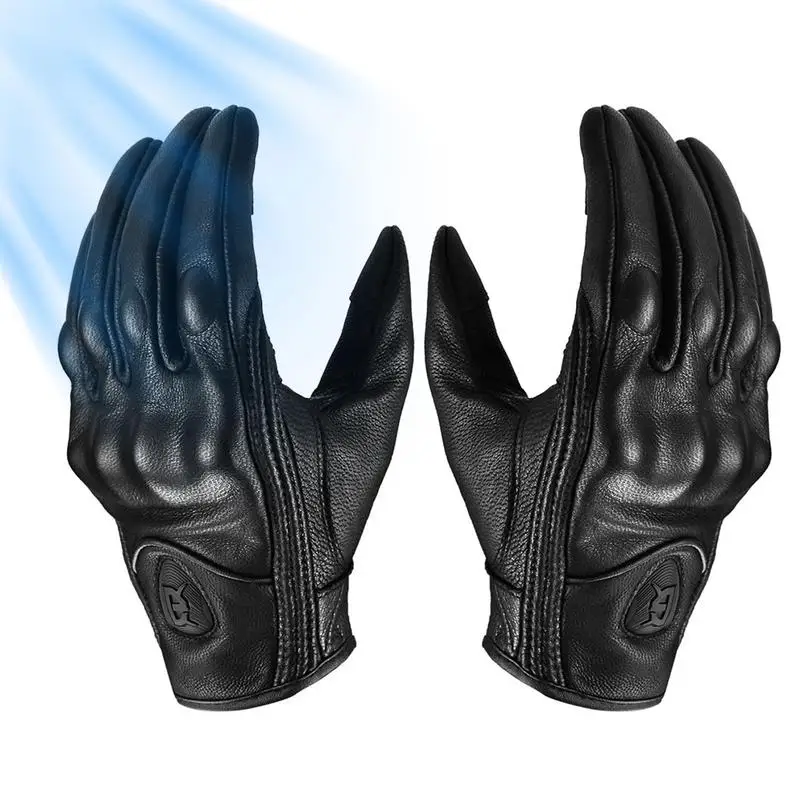 Men's Leather Motorcycle Gloves Vintage Sheepskin Leather Motorcycle Gloves Men's Vintage Full Finger Anti-Slip Gloves
Men's Leather Motorcycle Gloves Vintage Sheepskin Leather Motorcycle Gloves Men's Vintage Full Finger Anti-Slip Gloves