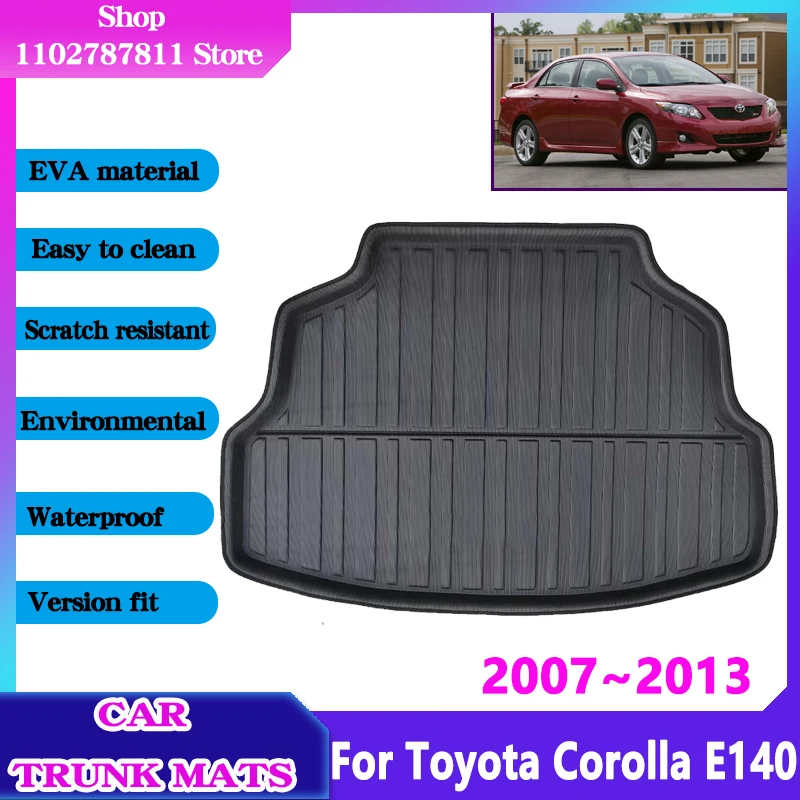Коврики для багажника автомобиля, коврики для Toyota Corolla E140 E150 2007 ~ 2013 с защитой от царапин, Водонепроницаемая подкладка, защитный материал EVA, коврик для хранения
Коврики для багажника автомобиля, коврики для Toyota Corolla E140 E150 2007 ~ 2013 с защитой от царапин, Водонепроницаемая подкладка, защитный материал EVA, коврик для хранения