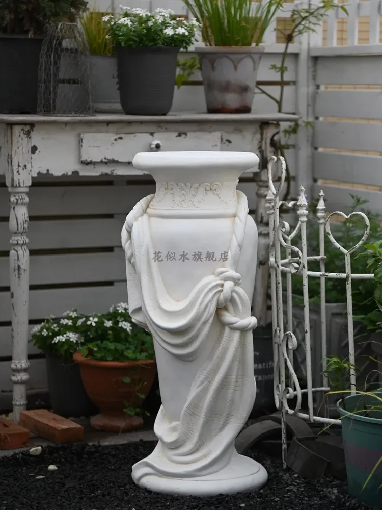 European Retro Roman Column Flowerpot Decoration Base Flower Stand Sculpture Antique Outdoor Pillar
European Retro Roman Column Flowerpot Decoration Base Flower Stand Sculpture Antique Outdoor Pillar