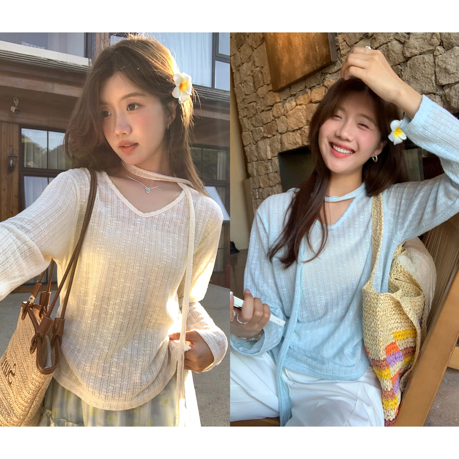 Женская трикотажная футболка Sisilyon Spring Summer с V-образным вырезом, ажурными вставками, защитой от солнца и эффектом похудения, с длинным рукавом
Женская трикотажная футболка Sisilyon Spring Summer с V-образным вырезом, ажурными вставками, защитой от солнца и эффектом похудения, с длинным рукавом