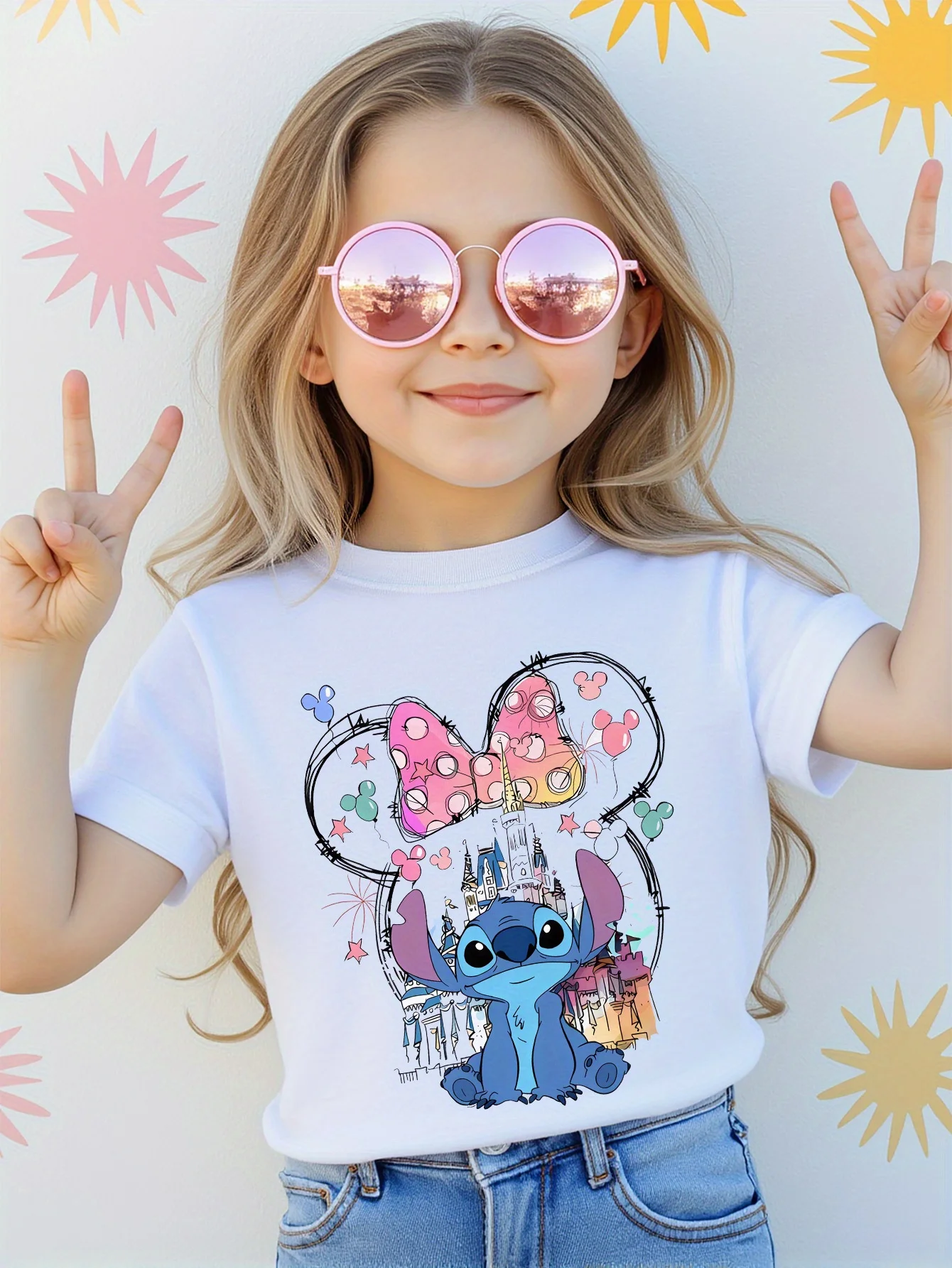 Disney Stitch Cartoon Animated Characters Summer T-Shirt Boys Girls Casual Sports Comfort Short Sleeve Family Parent-Child Wear
Disney Stitch Cartoon Animated Characters Summer T-Shirt Boys Girls Casual Sports Comfort Short Sleeve Family Parent-Child Wear