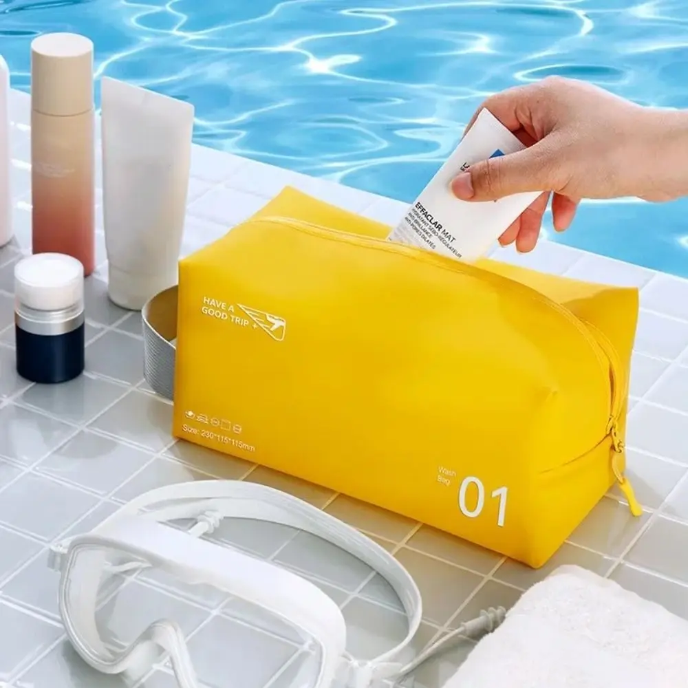 Waterproof Cosmetic Bag Quality PU Zipper Makeup Pouch Candy Colors Toiletry Storage Bag Outdoor
Waterproof Cosmetic Bag Quality PU Zipper Makeup Pouch Candy Colors Toiletry Storage Bag Outdoor