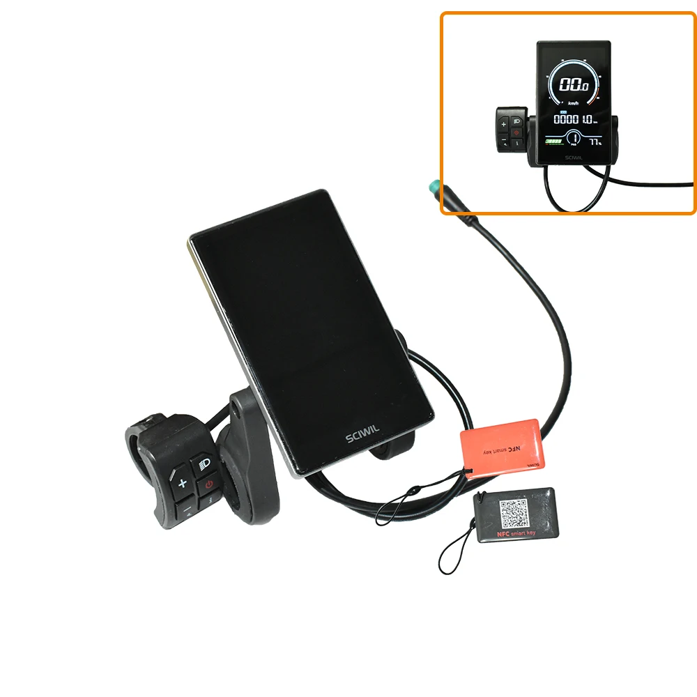 Vertical anti-glare Cycling speed meter, NFC Function, SRM818X No.2 Protocol LCD Display For Ebike, 4" high-brightness, 36V-72V
Vertical anti-glare Cycling speed meter, NFC Function, SRM818X No.2 Protocol LCD Display For Ebike, 4" high-brightness, 36V-72V
