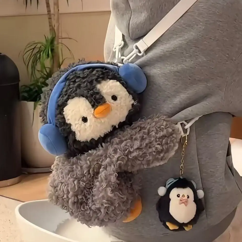 Sweet Plush Toy Penguin Crossbody Bag Dual-purpose Bag Plush Children Backpack JK Lolita Large Capacity Animal Shoulder Bag Lady
Sweet Plush Toy Penguin Crossbody Bag Dual-purpose Bag Plush Children Backpack JK Lolita Large Capacity Animal Shoulder Bag Lady