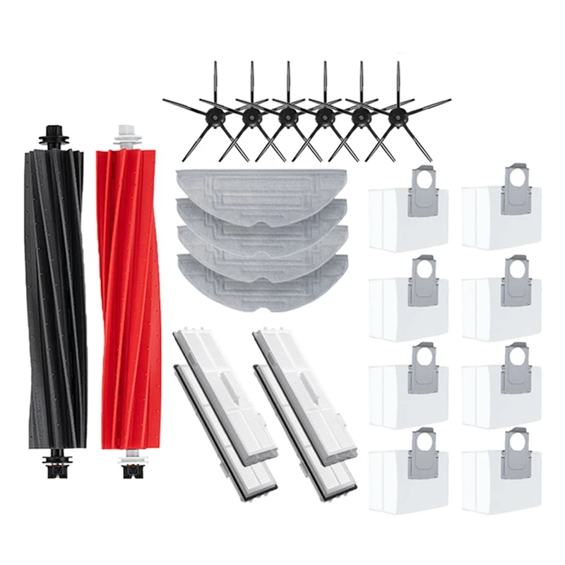 For Roborock S8 Pro Ultra S8+ Accessories Side Brush Filter Mop Cloth Dust Bags Robot Vacuum Cleaner Spare Parts
For Roborock S8 Pro Ultra S8+ Accessories Side Brush Filter Mop Cloth Dust Bags Robot Vacuum Cleaner Spare Parts