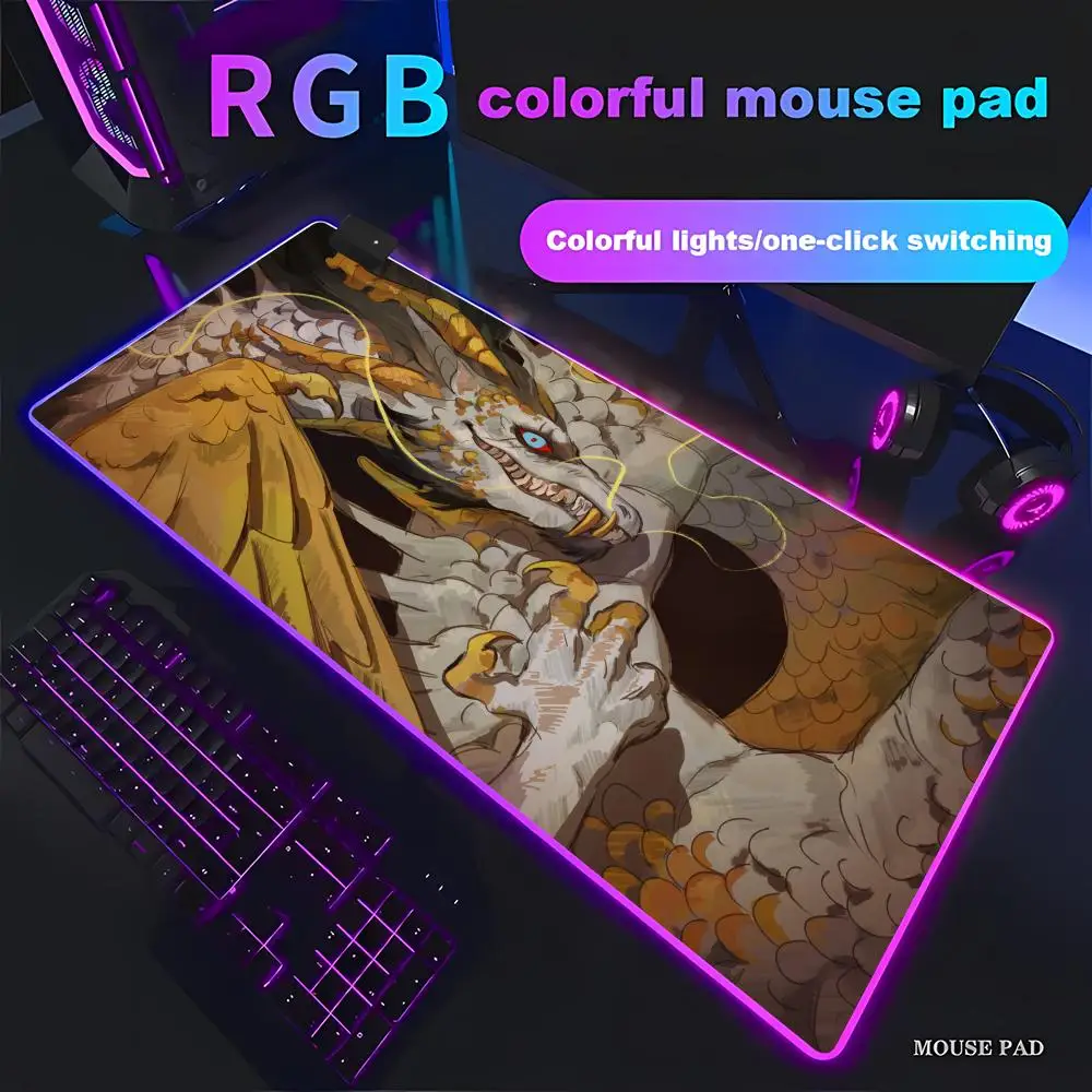 HYBXAXC Golden Dragon Mouse Pad Large Gaming Desk Mat Anime Style Non-slip Rubber MousepadRGB Gaming HD Gamer Large LED Light
HYBXAXC Golden Dragon Mouse Pad Large Gaming Desk Mat Anime Style Non-slip Rubber MousepadRGB Gaming HD Gamer Large LED Light