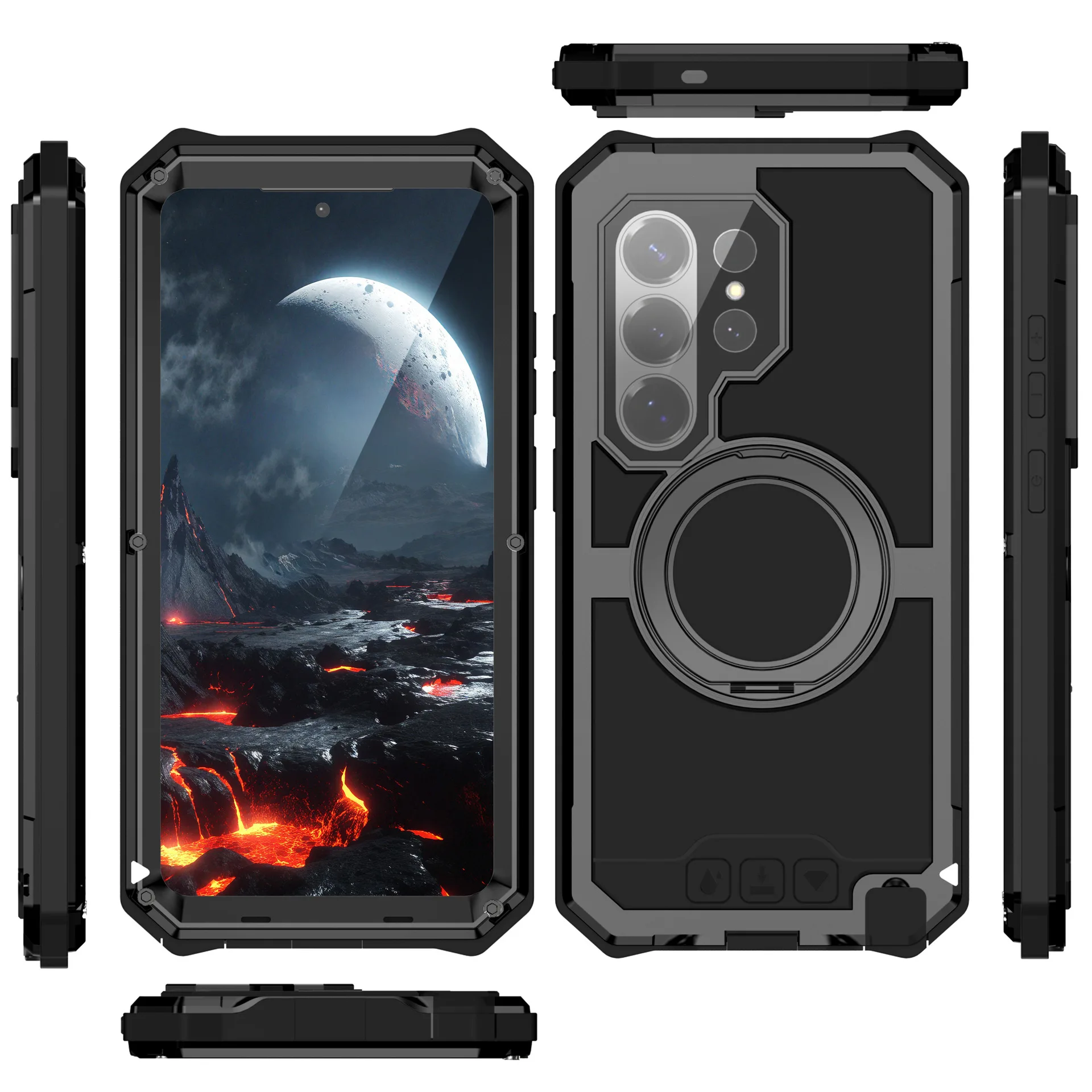 Newly Upgraded Metal Frame Magnetic Bracket Aluminum Cover Only For Samsung S26 Ultra Shockproof Dustproof Dropproof Tough Case
Newly Upgraded Metal Frame Magnetic Bracket Aluminum Cover Only For Samsung S26 Ultra Shockproof Dustproof Dropproof Tough Case