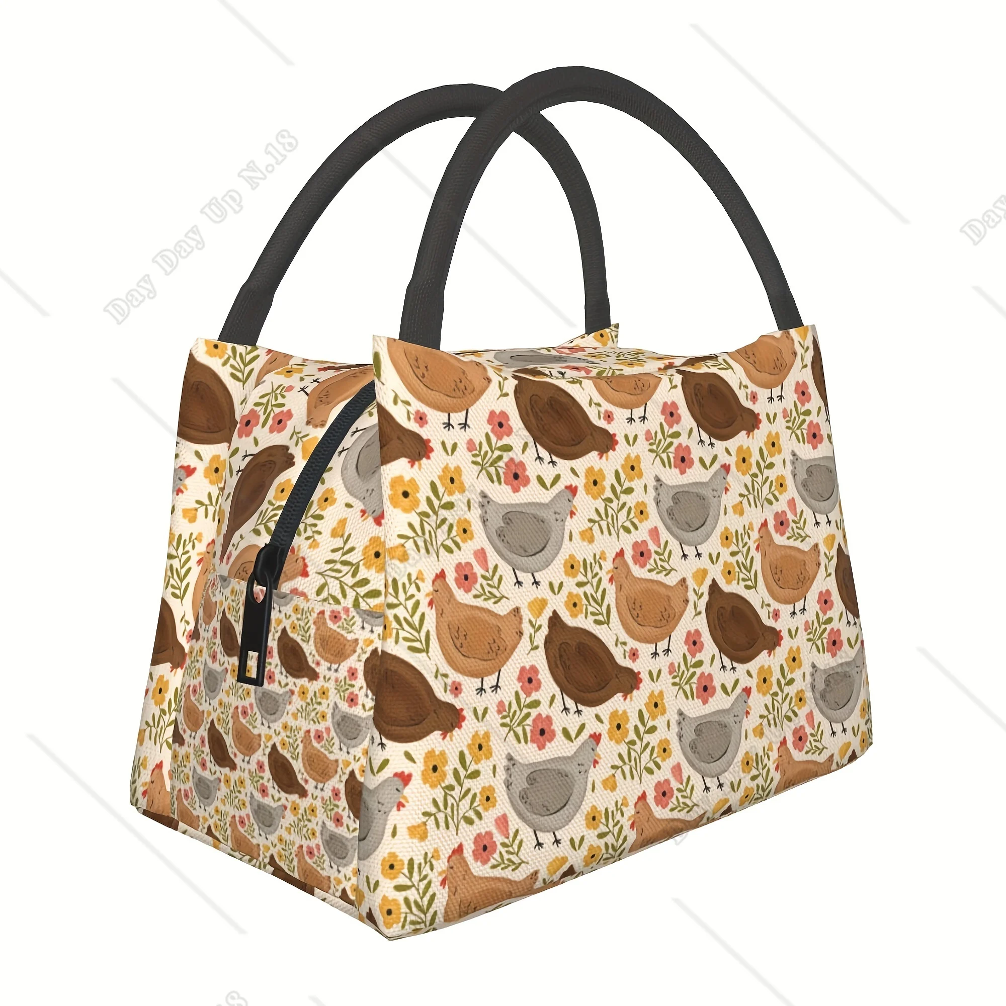 Reusable Chic Chick Floral Insulated Lunch Bag Durable Hand Washable Portable Cooler for Work Picnics Beach Hikes and School
Reusable Chic Chick Floral Insulated Lunch Bag Durable Hand Washable Portable Cooler for Work Picnics Beach Hikes and School