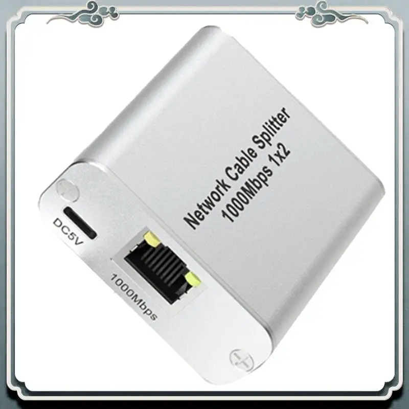 Премиальный Ethernet-сплиттер 1-2 высокоскоростной гигабитный Ethernet-коммутатор 2-портовый интернет-разветвитель RJ45 LAN для кабеля Cat5/6/7/8
Премиальный Ethernet-сплиттер 1-2 высокоскоростной гигабитный Ethernet-коммутатор 2-портовый интернет-разветвитель RJ45 LAN для кабеля Cat5/6/7/8
