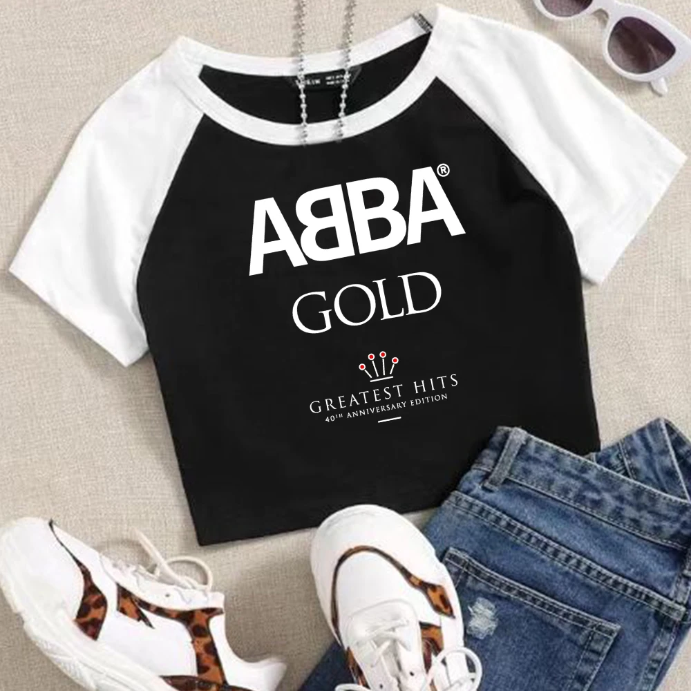 Золотые: Самые популярные ABBA кроп-топы, футболка для девочек, модная женская футболка с круглым вырезом и коротким рукавом, поклонники подарка
Золотые: Самые популярные ABBA кроп-топы, футболка для девочек, модная женская футболка с круглым вырезом и коротким рукавом, поклонники подарка