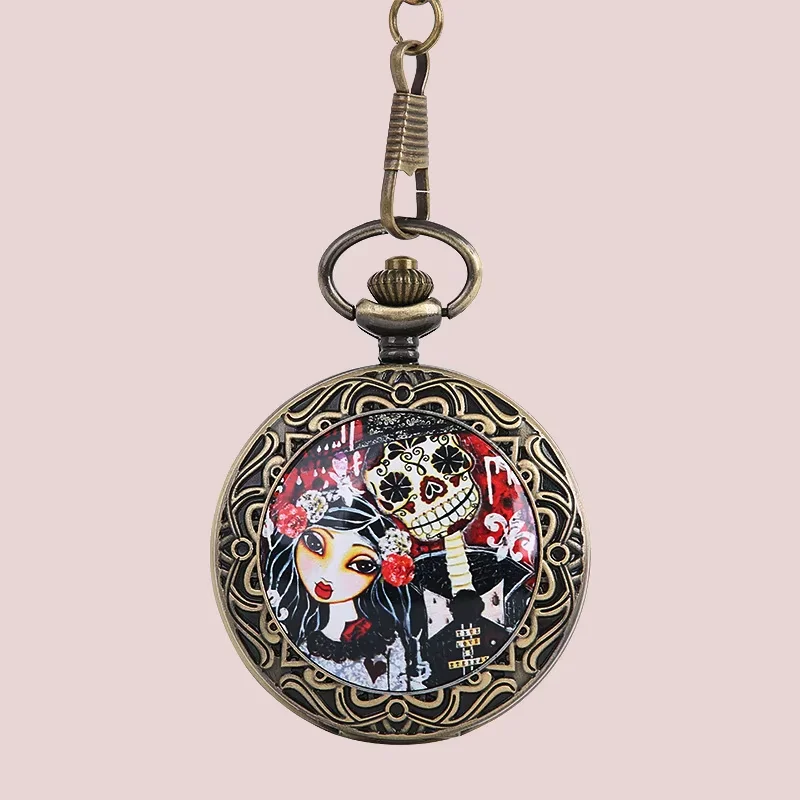 2019 New Style Cartoon Fashion Pocket Watch Ceramic Corpse Bride Pendant Watch Quality Cheap Bronze Chain Gift Pocket Watch
2019 New Style Cartoon Fashion Pocket Watch Ceramic Corpse Bride Pendant Watch Quality Cheap Bronze Chain Gift Pocket Watch