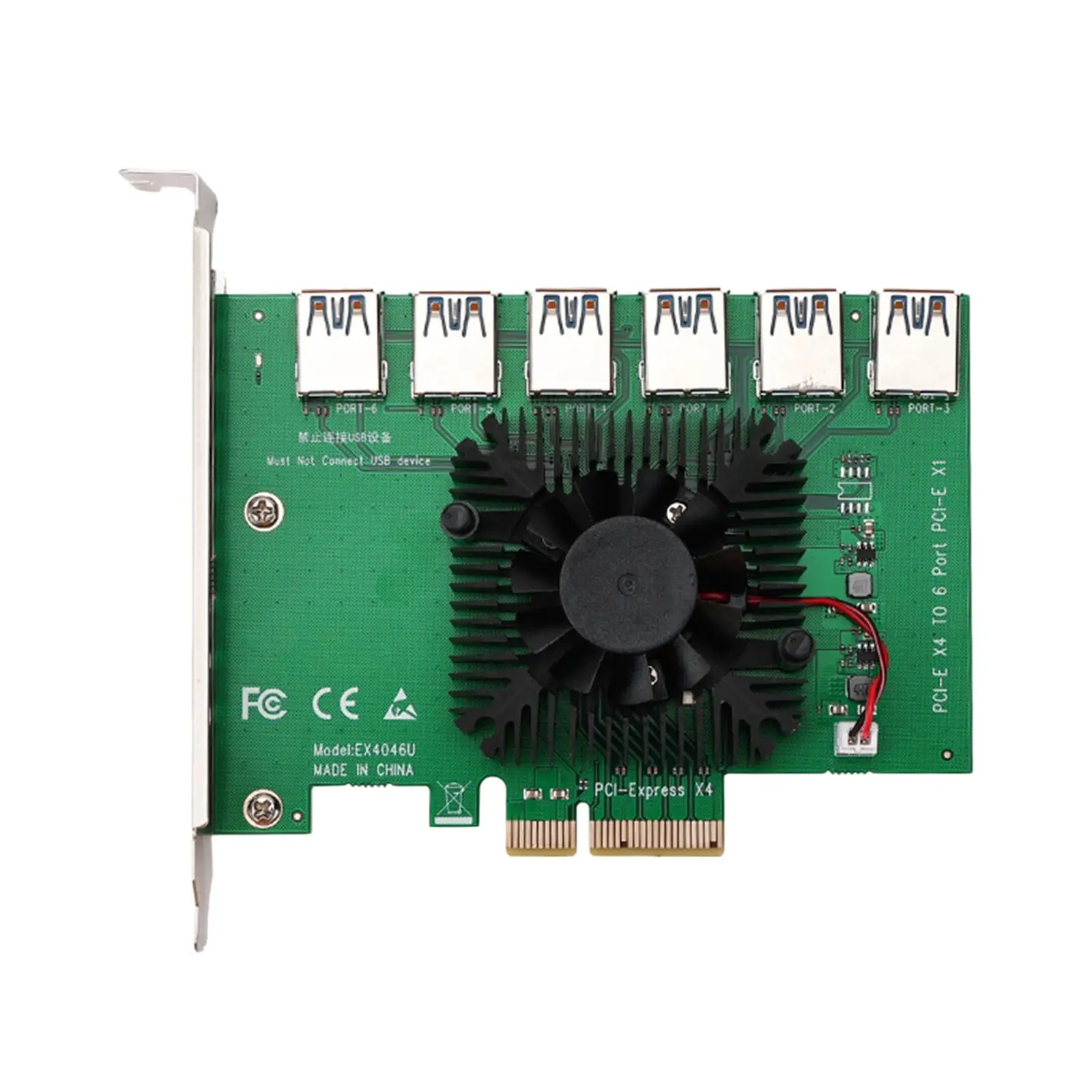 1 to 6 Expansion 4/x8/x16 with Fan Converter 6 Port Splitter Riser Card 7 / Win8 PC
1 to 6 Expansion 4/x8/x16 with Fan Converter 6 Port Splitter Riser Card 7 / Win8 PC
