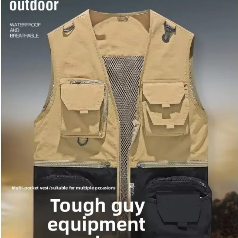 Men Outdoor Utility Waistcoat Sleeveless Multi-Pocket Fishing Hiking Workwear Quick-Dry Breathable Casual Spring Autumn Jacket
Men Outdoor Utility Waistcoat Sleeveless Multi-Pocket Fishing Hiking Workwear Quick-Dry Breathable Casual Spring Autumn Jacket