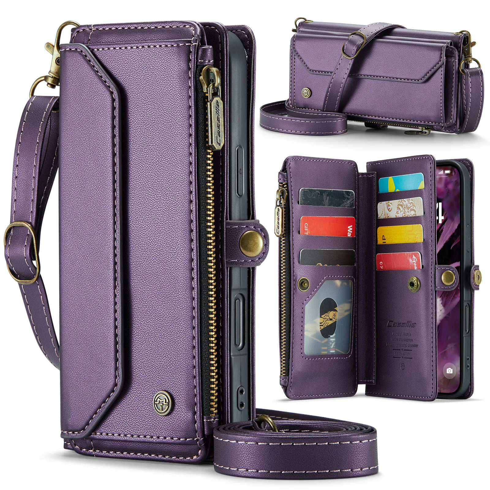CaseMe-C36 For iPhone17 Pro Max 16 15 14 13 12 11 XR Fashion Magnetic Flip PU Leather Wrise Wallet Case Card Holder Cover +Strap
CaseMe-C36 For iPhone17 Pro Max 16 15 14 13 12 11 XR Fashion Magnetic Flip PU Leather Wrise Wallet Case Card Holder Cover +Strap