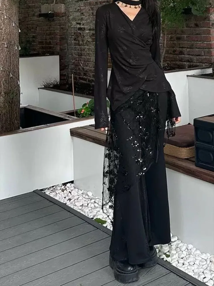 New Chinese Style Sequins Black Skirts Y2k E-Girl High Waist Skirt for Women 2025 Summer See Through Mesh Faldas Mujer
New Chinese Style Sequins Black Skirts Y2k E-Girl High Waist Skirt for Women 2025 Summer See Through Mesh Faldas Mujer