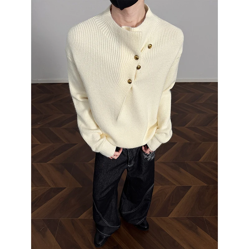 Asymmetric Splicing Loose f-High Collar Men's Knitwear Spring Autumn Casual Sle Inner Wear Polyester Fiber Regular Length
Asymmetric Splicing Loose f-High Collar Men's Knitwear Spring Autumn Casual Sle Inner Wear Polyester Fiber Regular Length