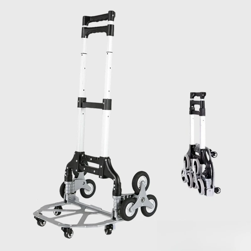 Aluminum alloy folding stair climbing trolley, portable folding trolley
Aluminum alloy folding stair climbing trolley, portable folding trolley