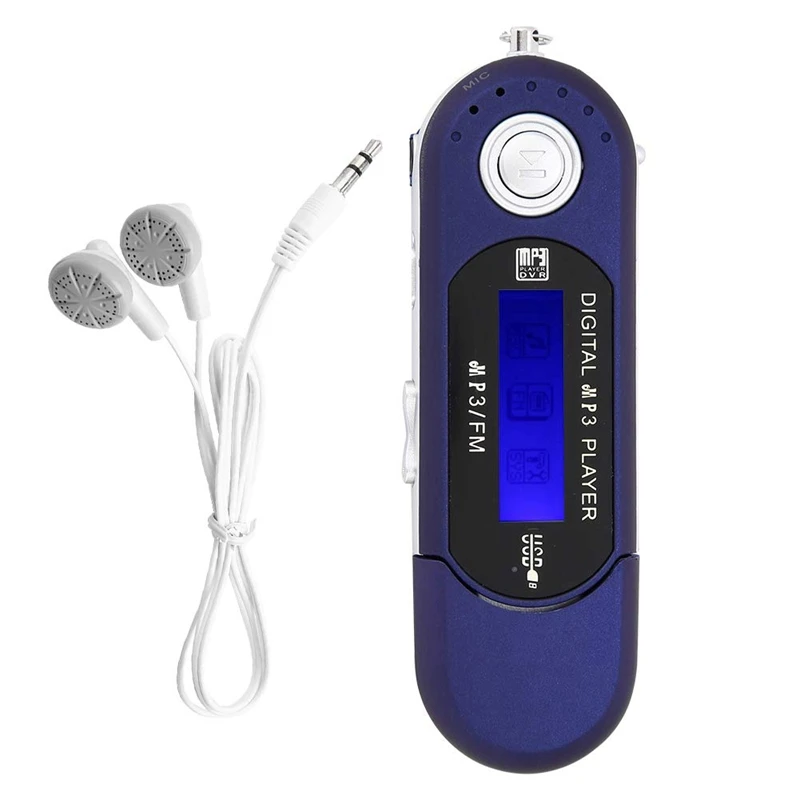 MP3 Player MP3 USB Player With Earphone 8GB, Portable With LCD Screen For Walking Running (Blue)
MP3 Player MP3 USB Player With Earphone 8GB, Portable With LCD Screen For Walking Running (Blue)