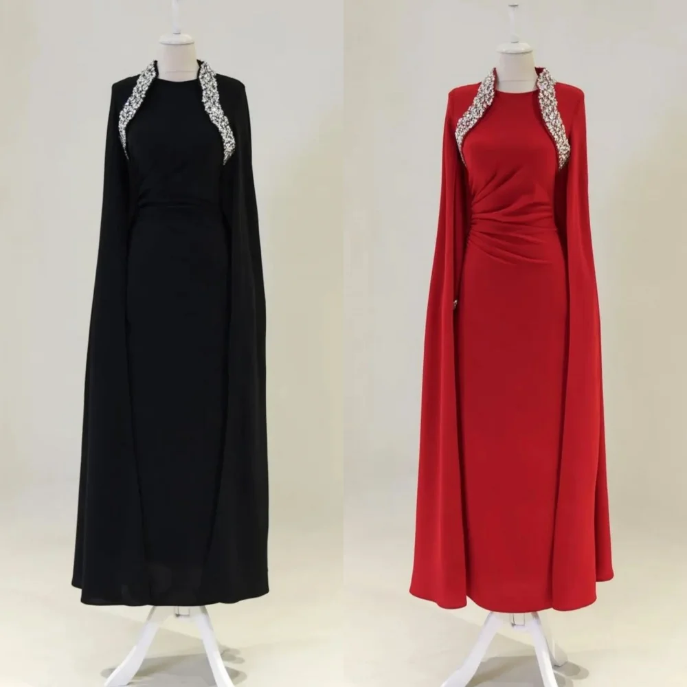 Customized Jersey Rhinestone Pleat High Collar A-line Long Dresses Bespoke Occasion Prom Exquisite Classic Formal
Customized Jersey Rhinestone Pleat High Collar A-line Long Dresses Bespoke Occasion Prom Exquisite Classic Formal