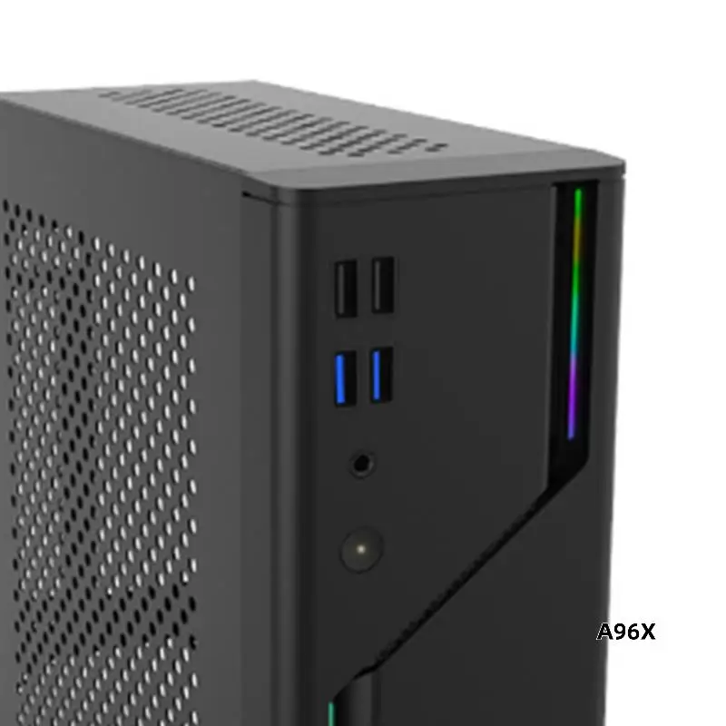 A09R Мини-компьютер Настольный пустой корпус 5 В ARGB Панель 4 USB Поддержка 1U Блок питания Основная плата Itx
A09R Мини-компьютер Настольный пустой корпус 5 В ARGB Панель 4 USB Поддержка 1U Блок питания Основная плата Itx